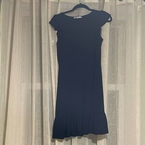 Sleeveless frilled accent dress